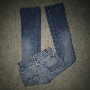7 FOR ALL MANKIND BOOT CUT MIDRISE WOMEN'S JEANS  SZ 27